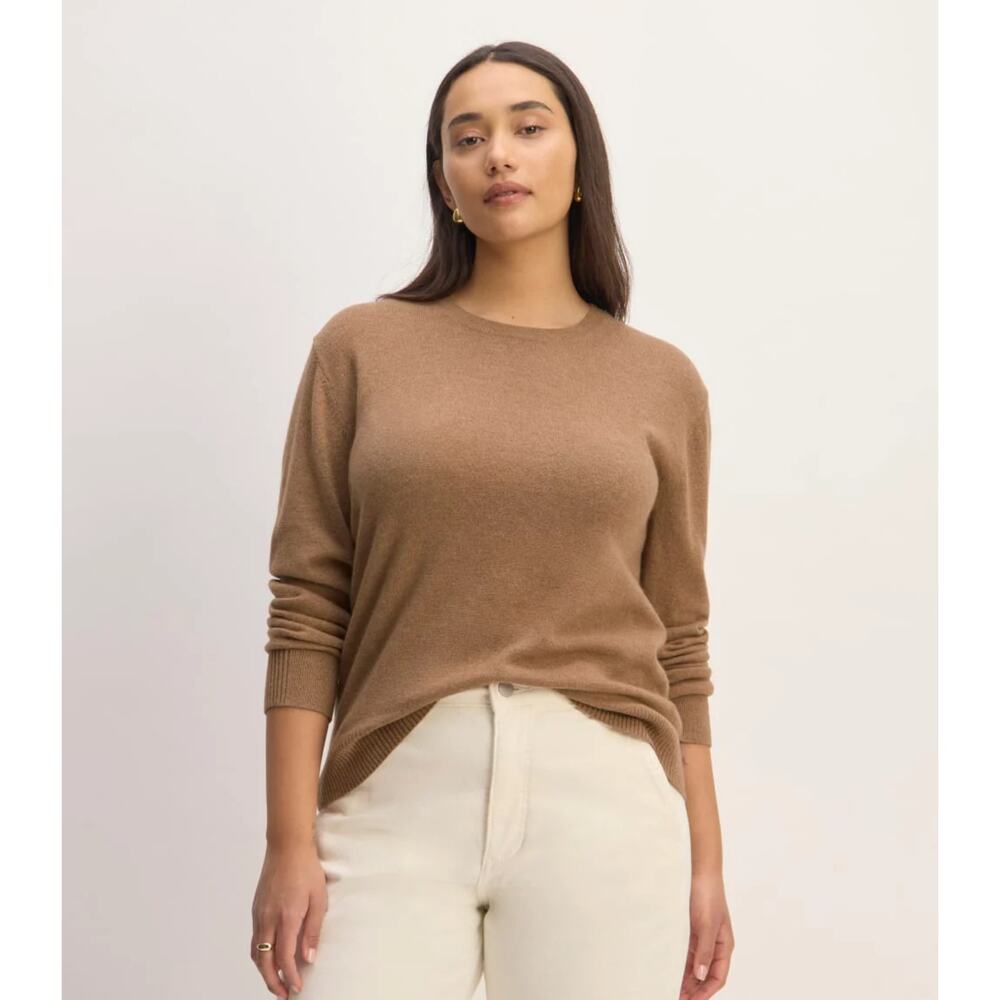 Everlane Women's Camel Crew Neck Sweater